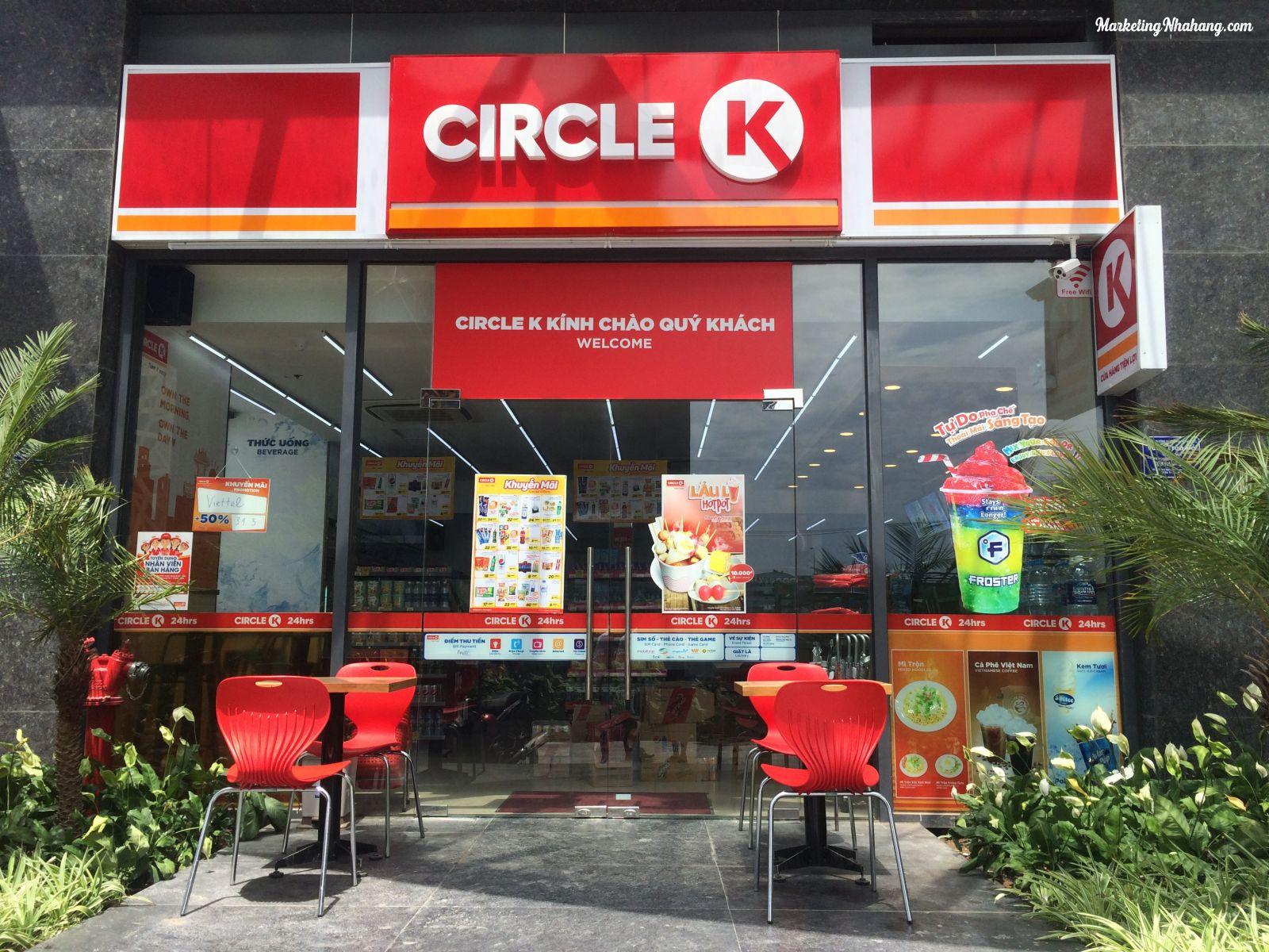 không gian bên ngoài circle k